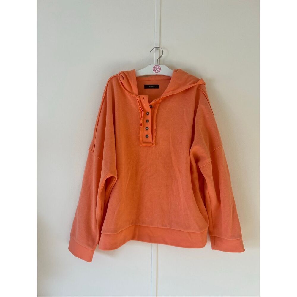 Dokotoo Orange Hoodie Woman’s Size Large